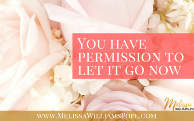 You have permission to let it go now