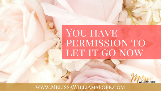 You have permission to let it go now